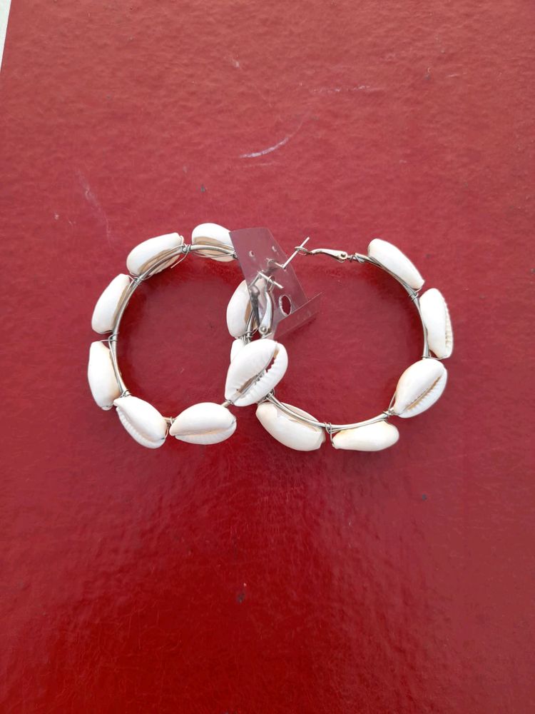 White Earrings (New)