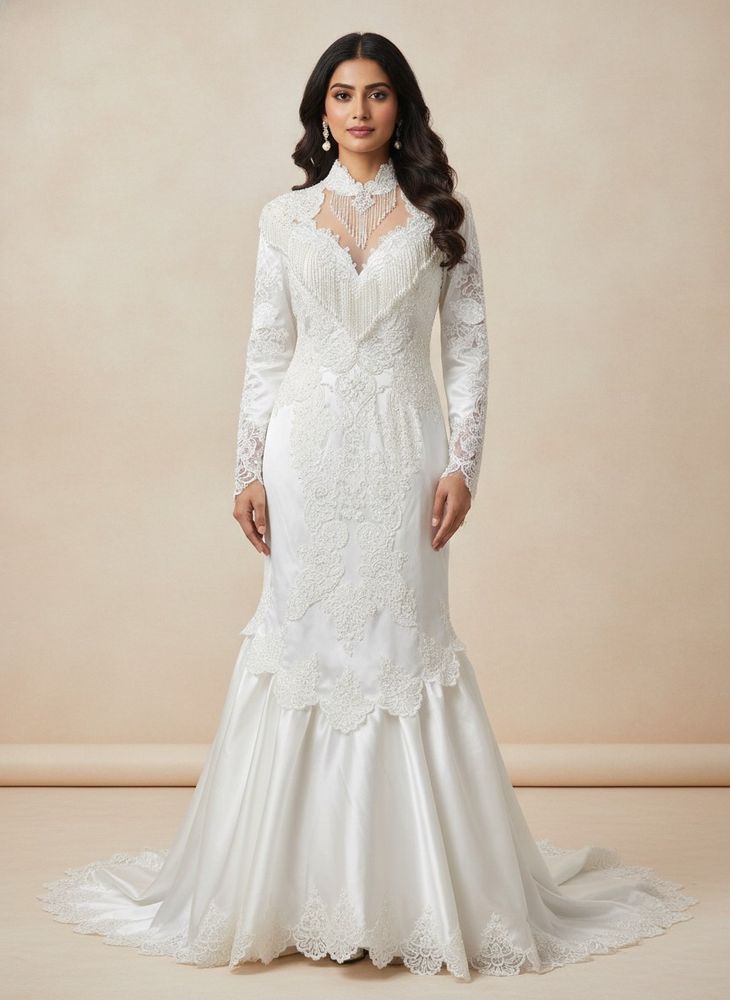 Full Sleeve Embellished Gown