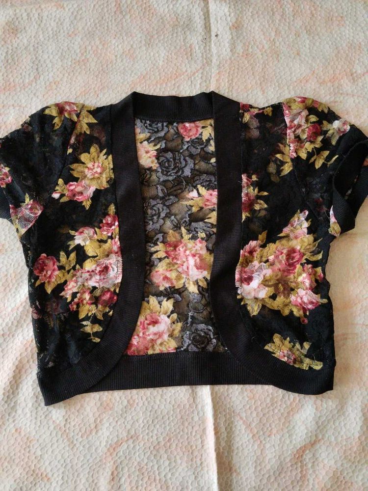 Floral Lace Shrug