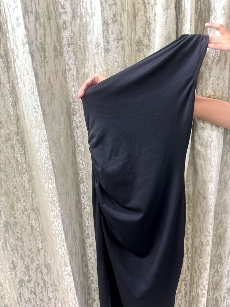 Elegant One-Shoulder Ruched Dress