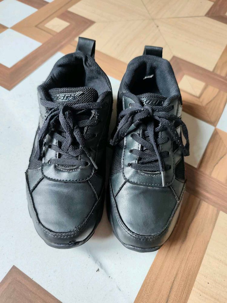 Sparx Black Sneakers