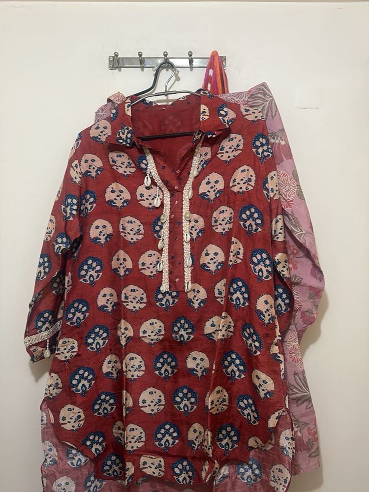short kurta with beads