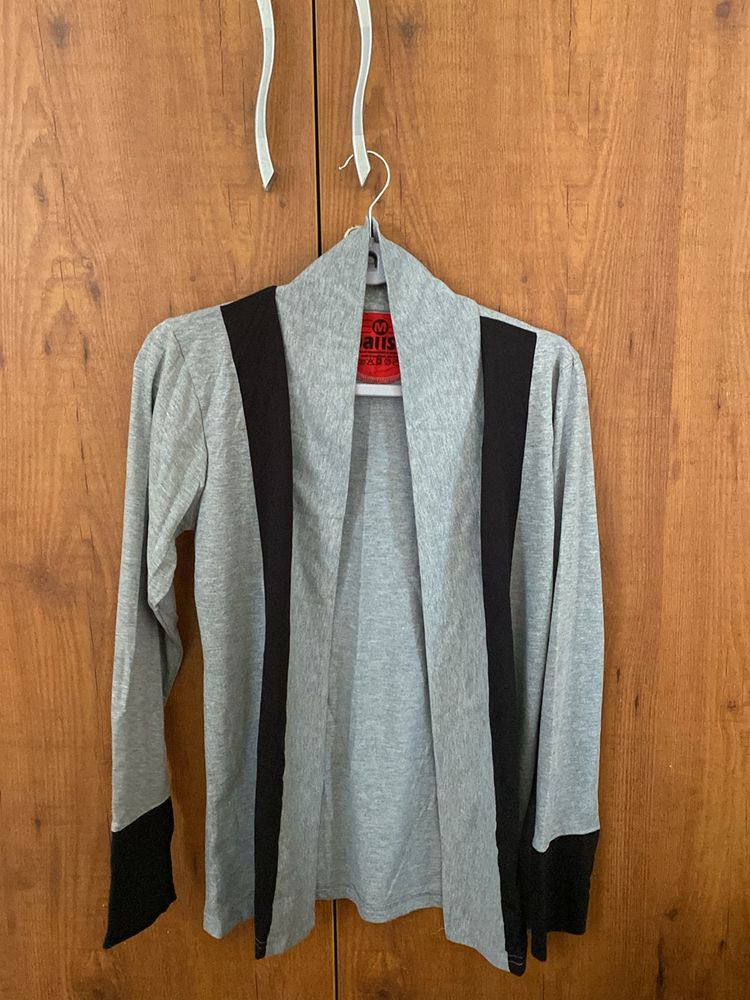 Grey Cotton shrug/jacket