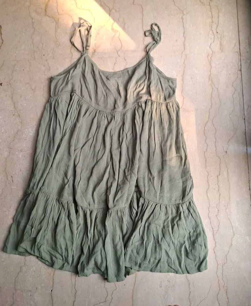 Flowy Ruffled Tiered Mini Dress