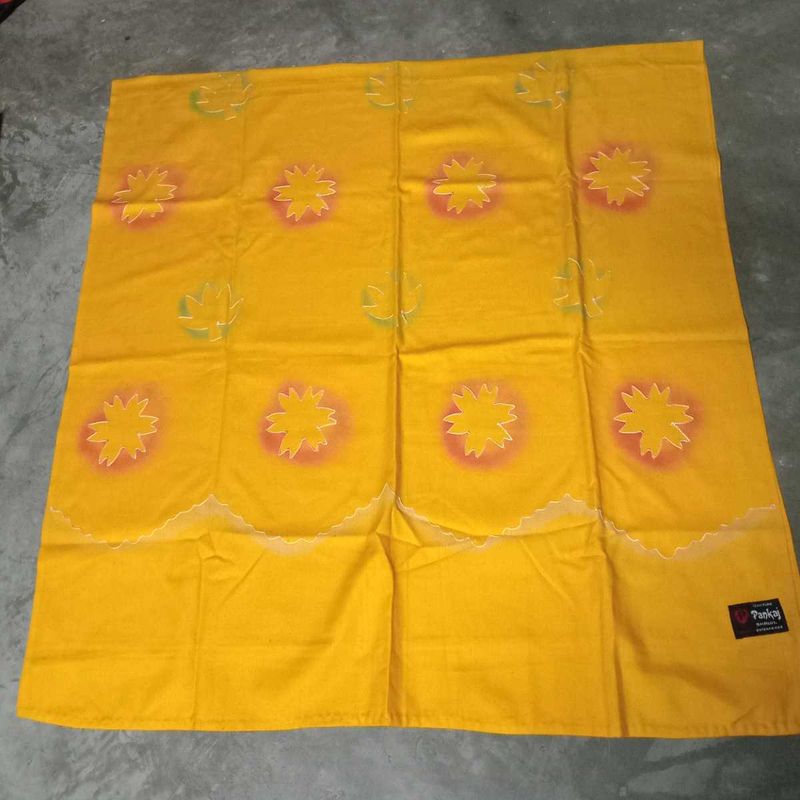 Yellow Floral Shawl