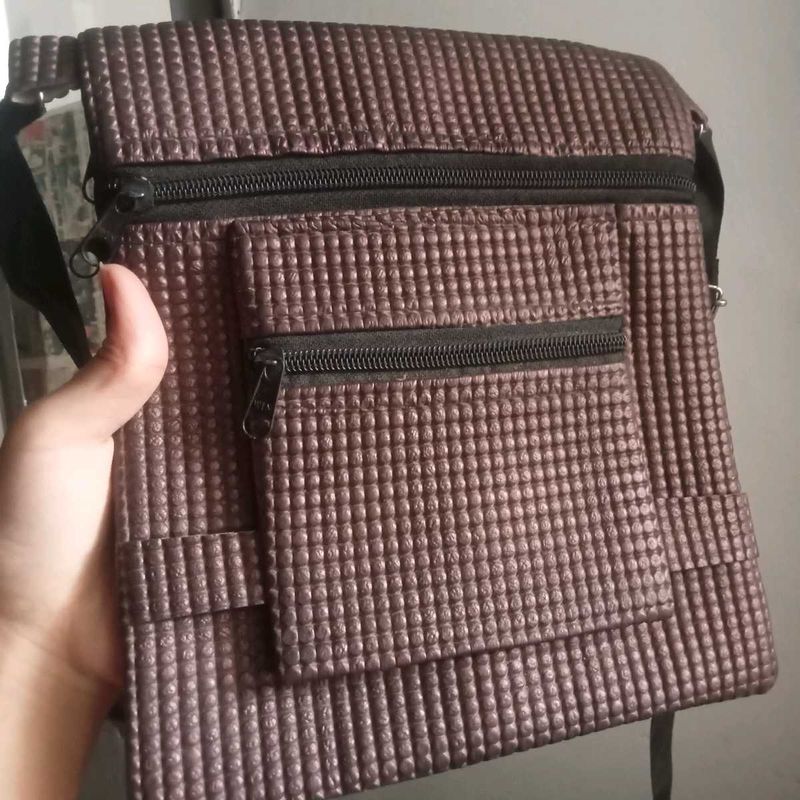 Textured Travel Pouch with Zipper