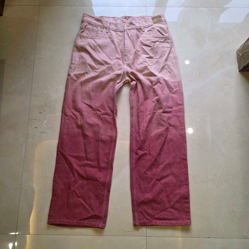 Vintage Pink Gradient Jeans