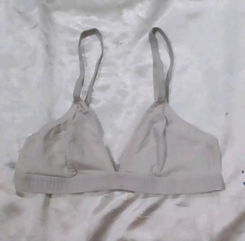 Comfortable Light Grey Bra