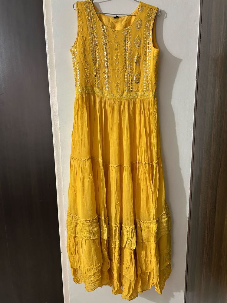 Yello Haldi Festival Dress