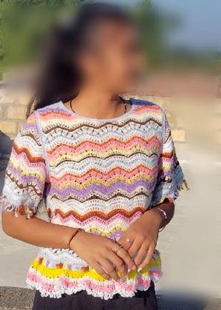 Colorful Crochet Top