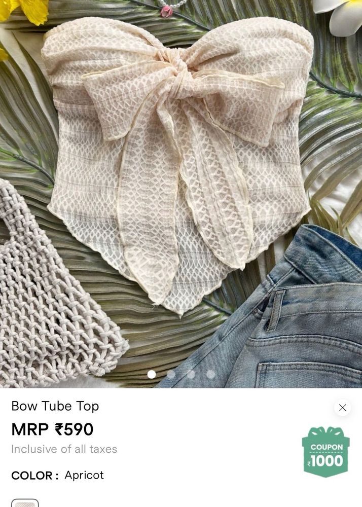 Bow tube top