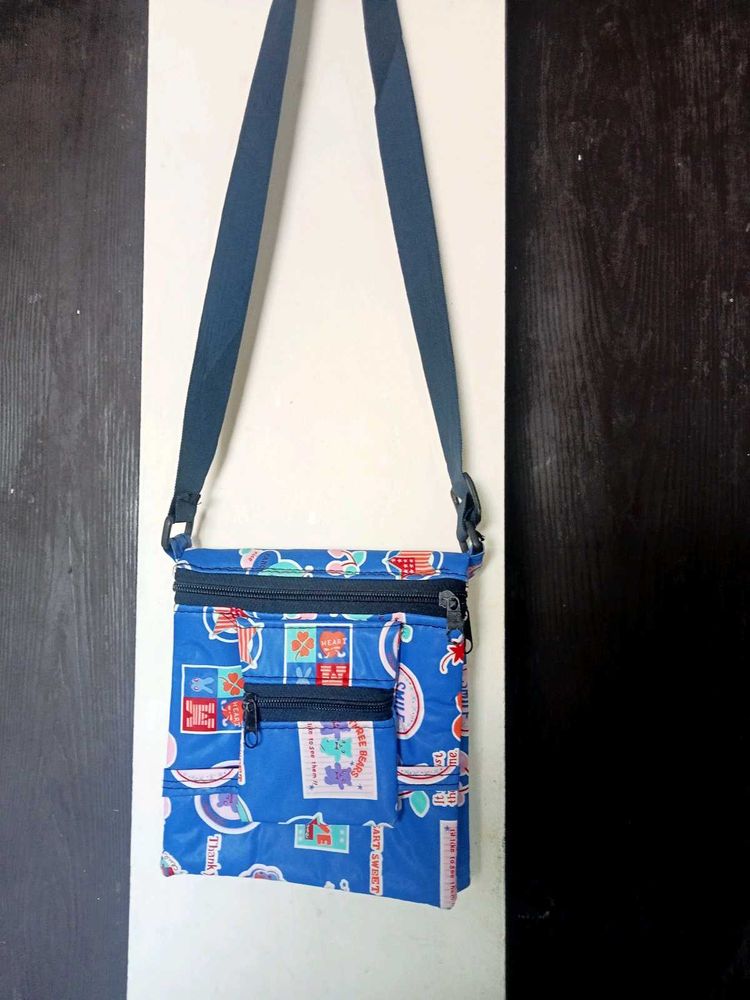 Blue Print Crossbody Bag