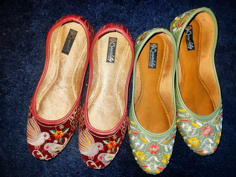 Embroidered Jutti Flats