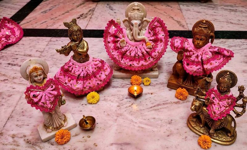 Divine Hindu Idols with Festive Attire