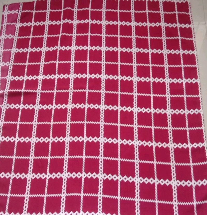 Red With White Scarf