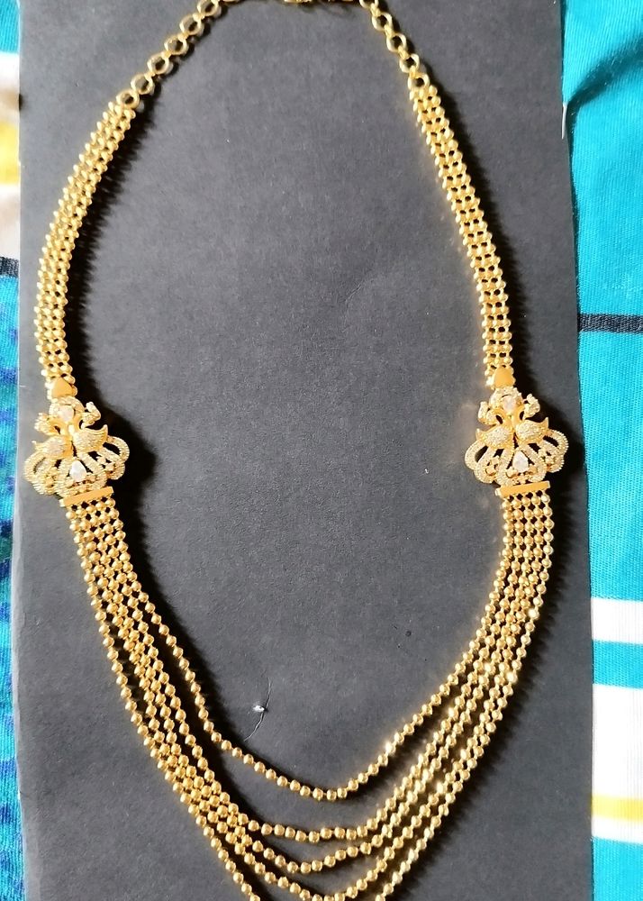 Elegant Gold-tone Multi-Strand Necklace