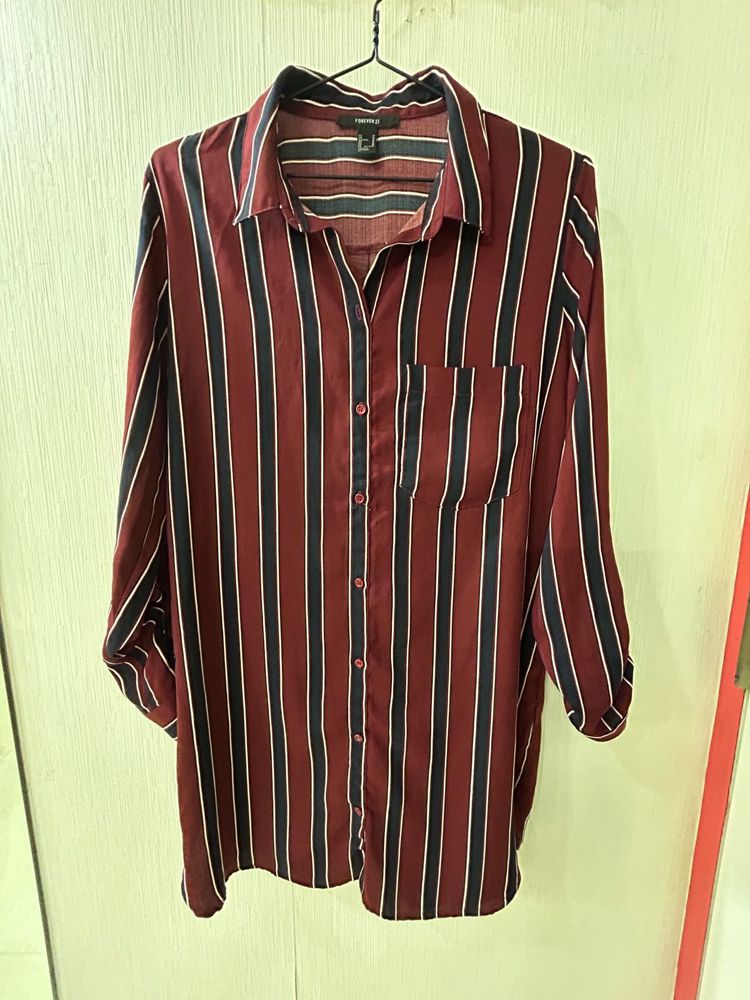 Striped Forever 21 Shirt