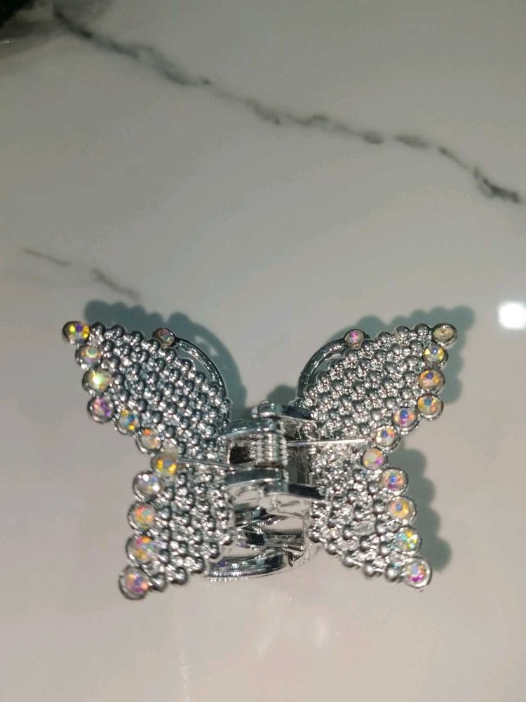 Sparkling Butterfly Hair Claw and Clip hai