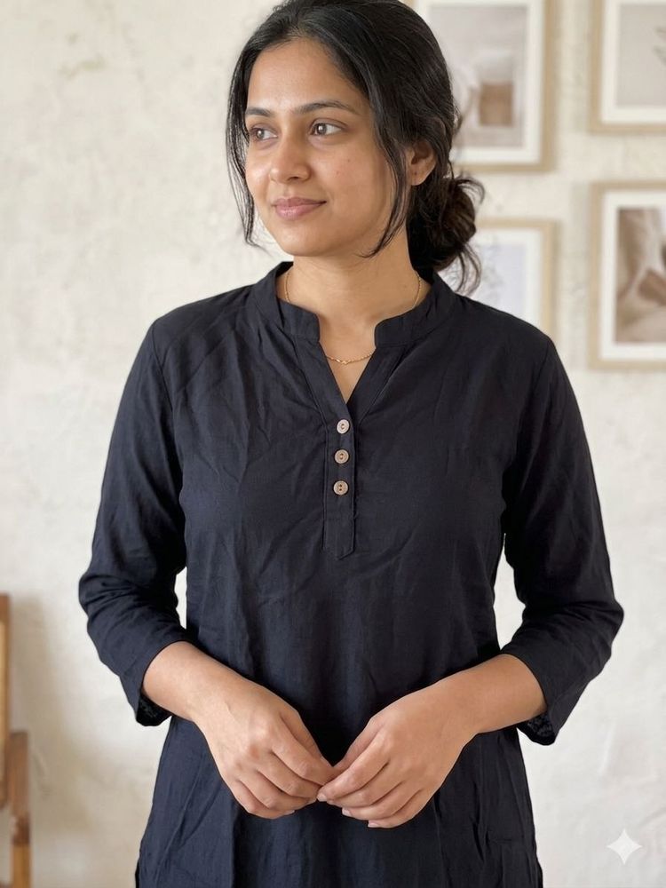 Black cotton Kurti
