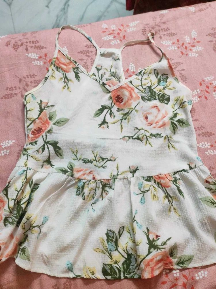 Floral Print Summer Top