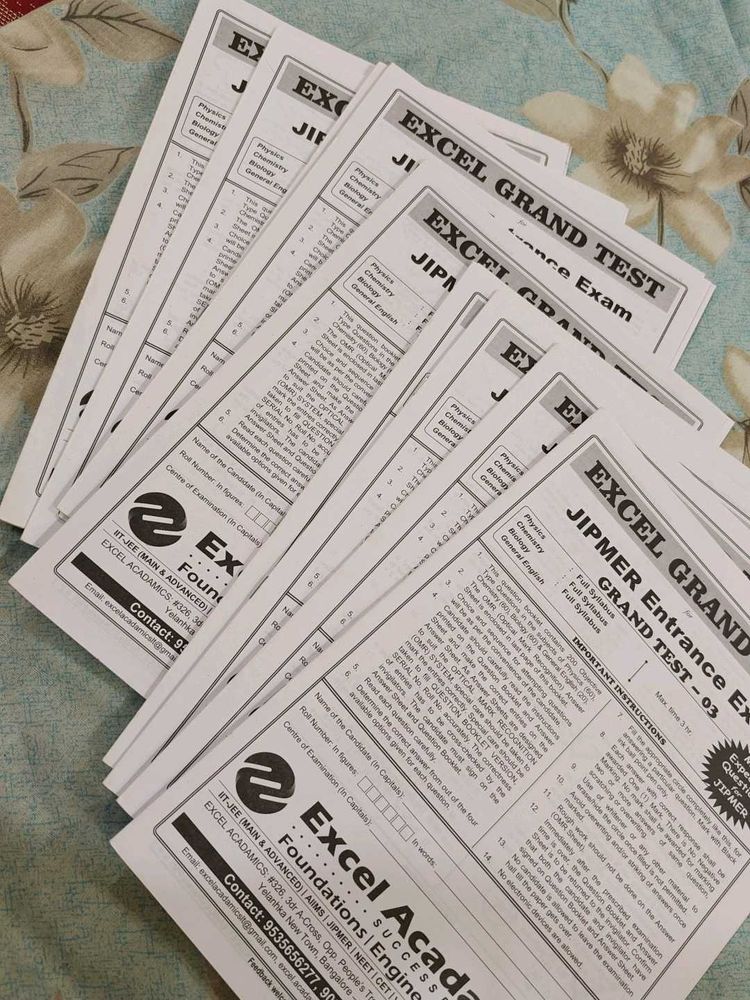 JIPMER Entrance Exam Prep Materials