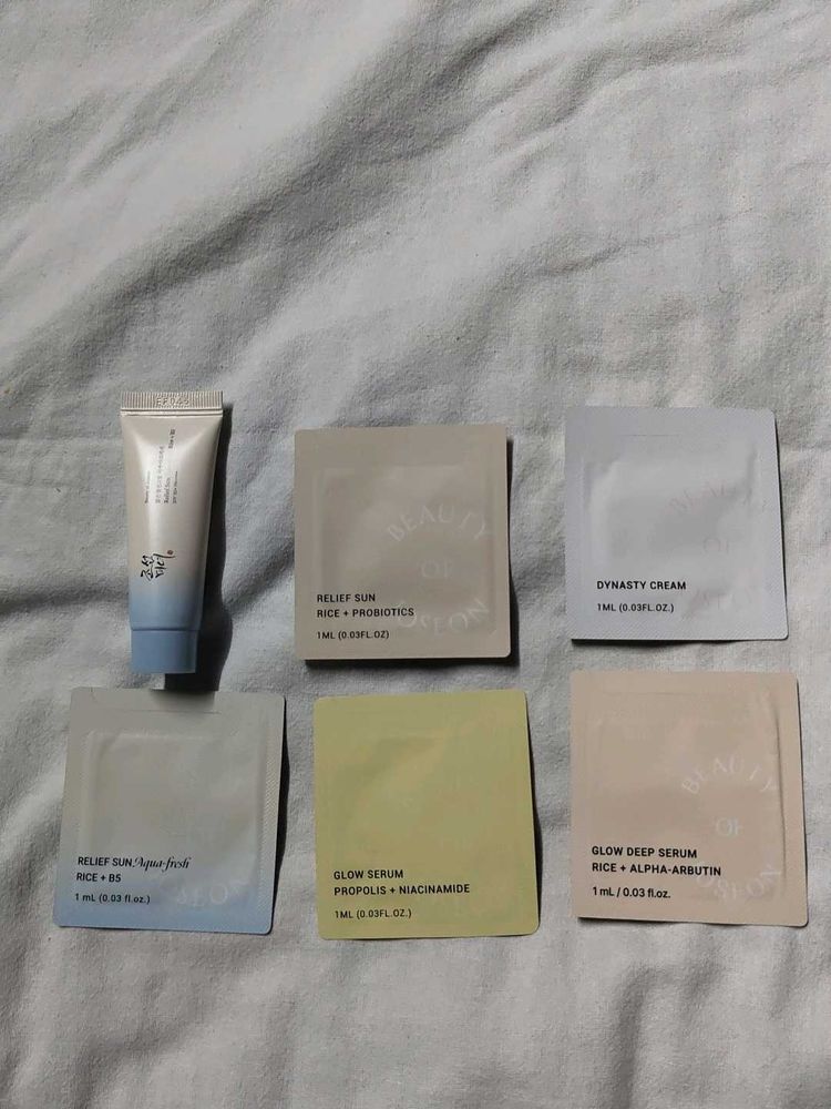 Beauty of Joseon  Samples and mini sunscre