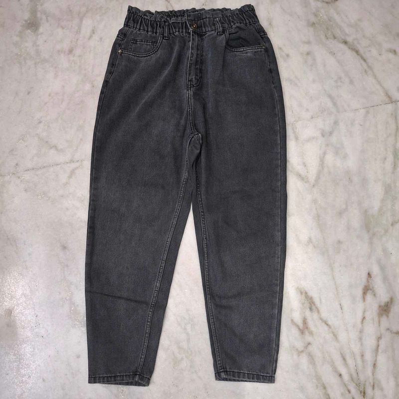black grey High Waisted Jeans