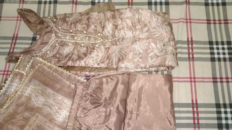 Embroidered Kurta Set with Dupatta