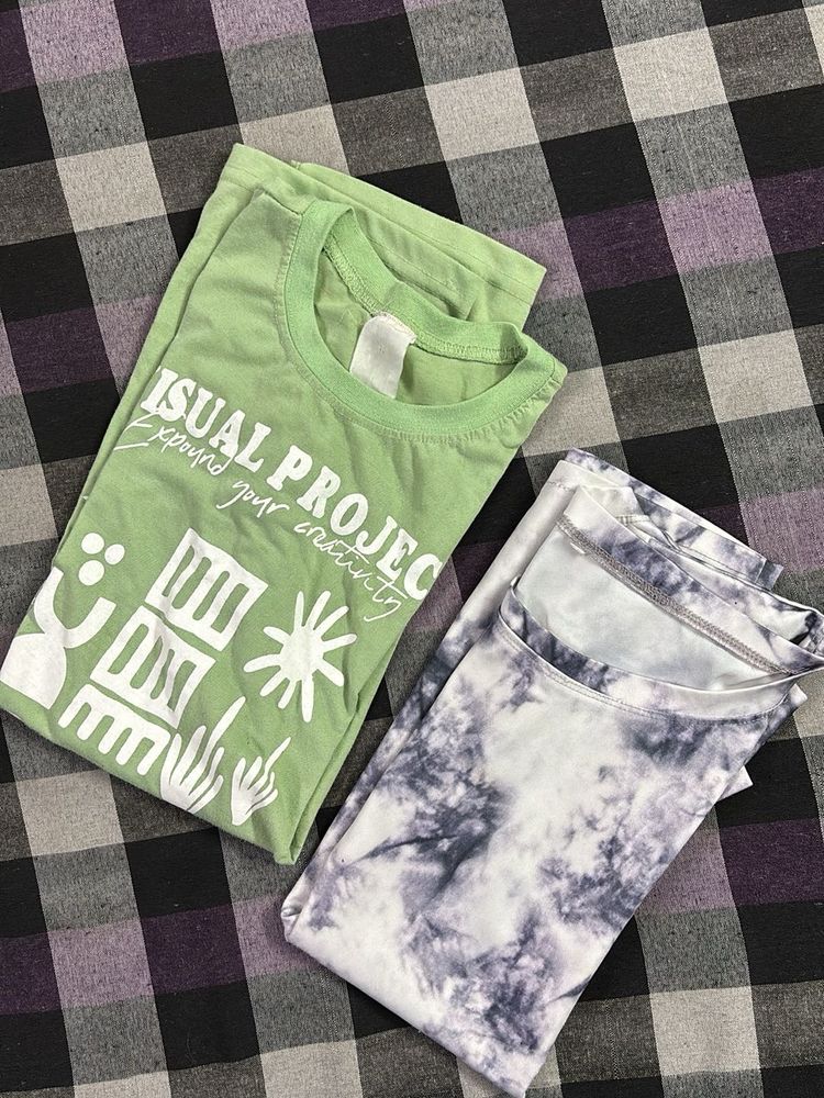 Graphic Print &amp; Tie-Dye Tees Bundle