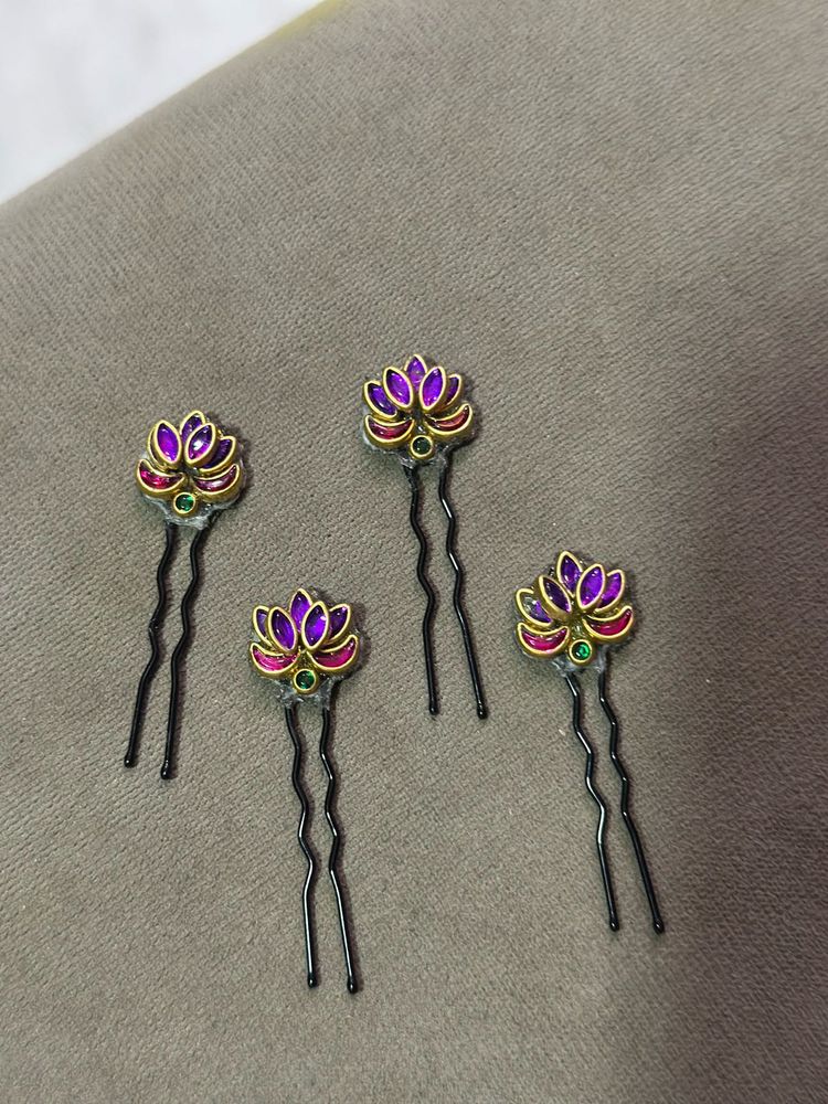 Lotus Hair Pins (Set of 5)