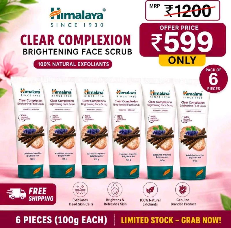 Himalaya Clear Complexion Face Scrub Pack