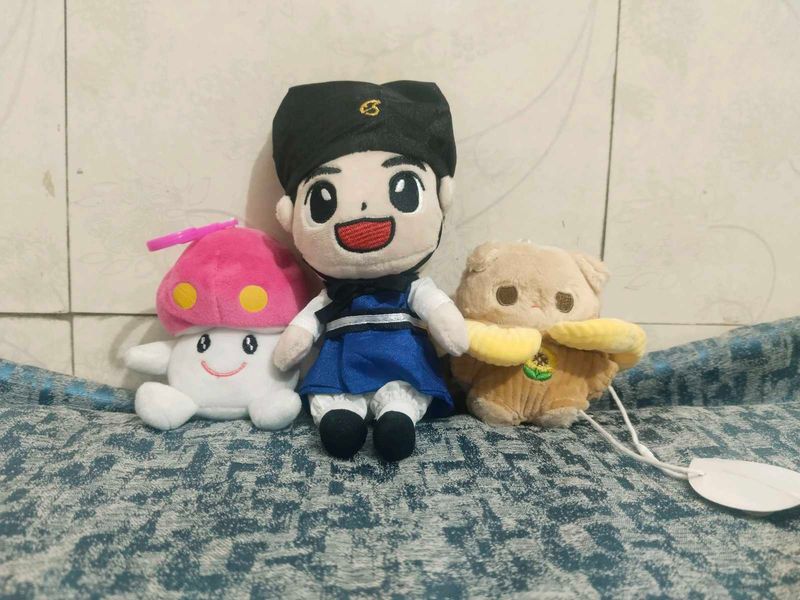 Cute Plush Toy Set of 3