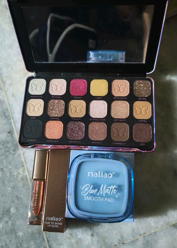 Nailao Eyeshadow Palette &amp; Lip Gloss