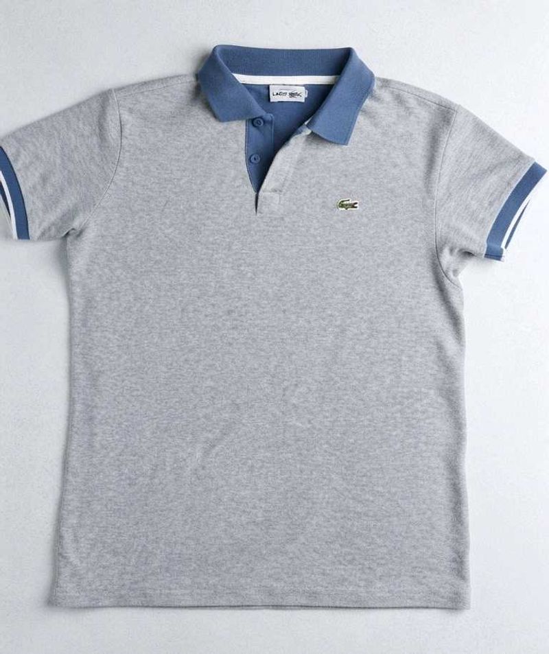 Men's Grey Lacoste Polo Shirt