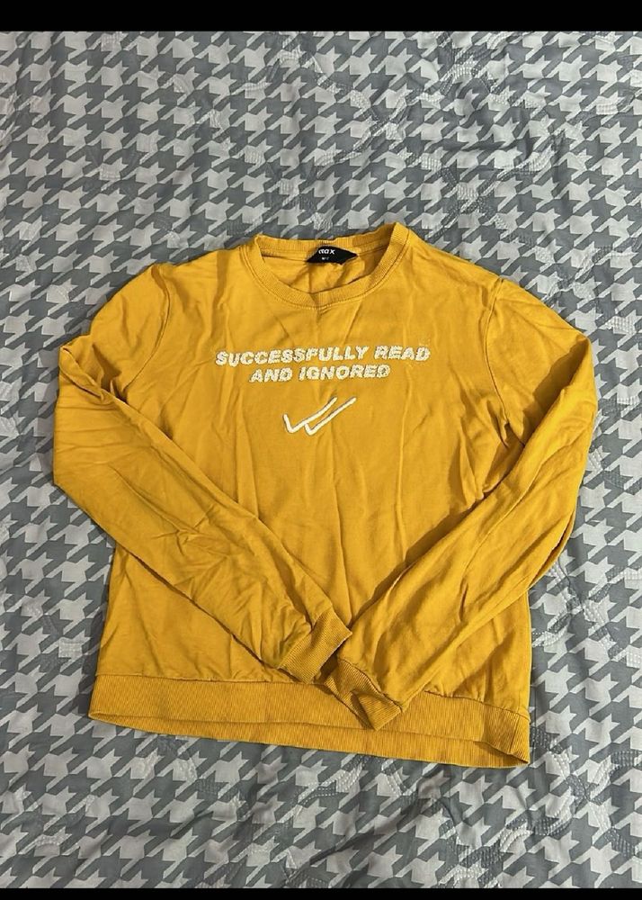 Yellow Graphic Sweatshirt