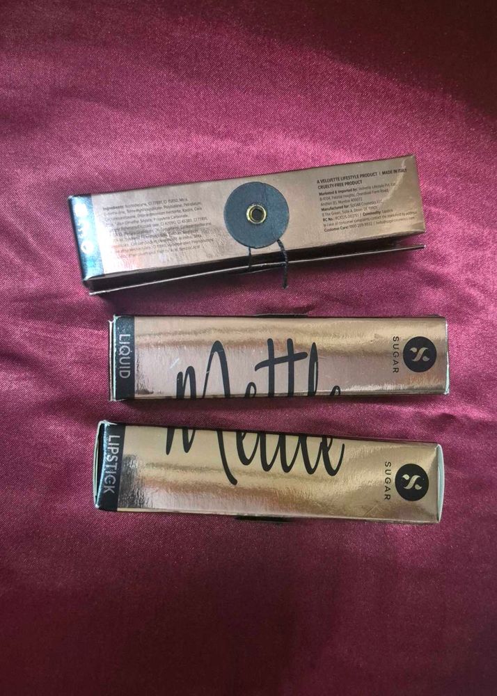 SUGAR Matte Lipstick Set of 3