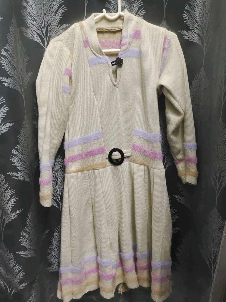Woolen Vintage Knit Dress
