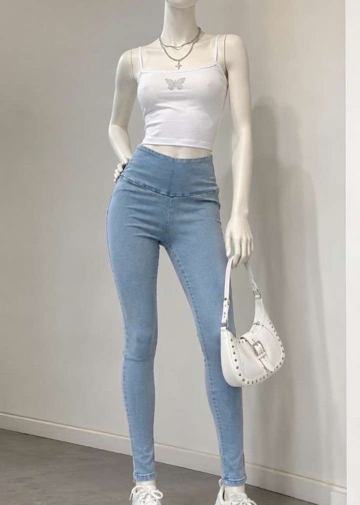 Sky blue denim