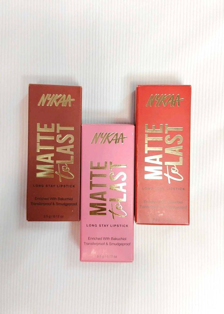 Nykaa Matte to Last Long Stay Lipstick Bundle