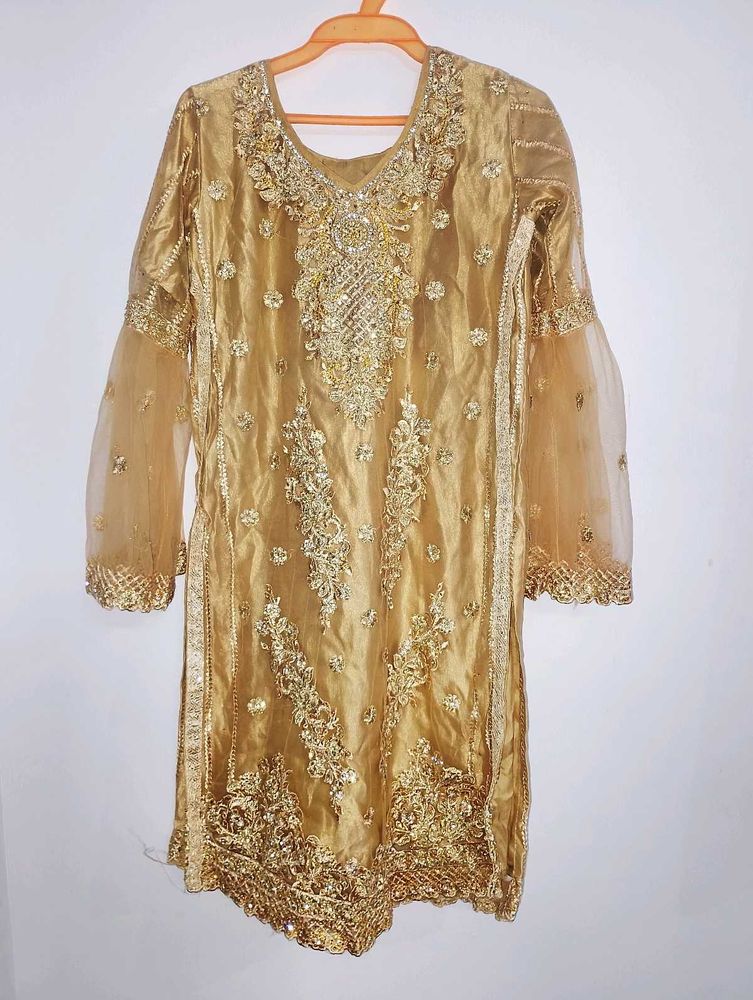 Exquisite Gold Embellished Kurta