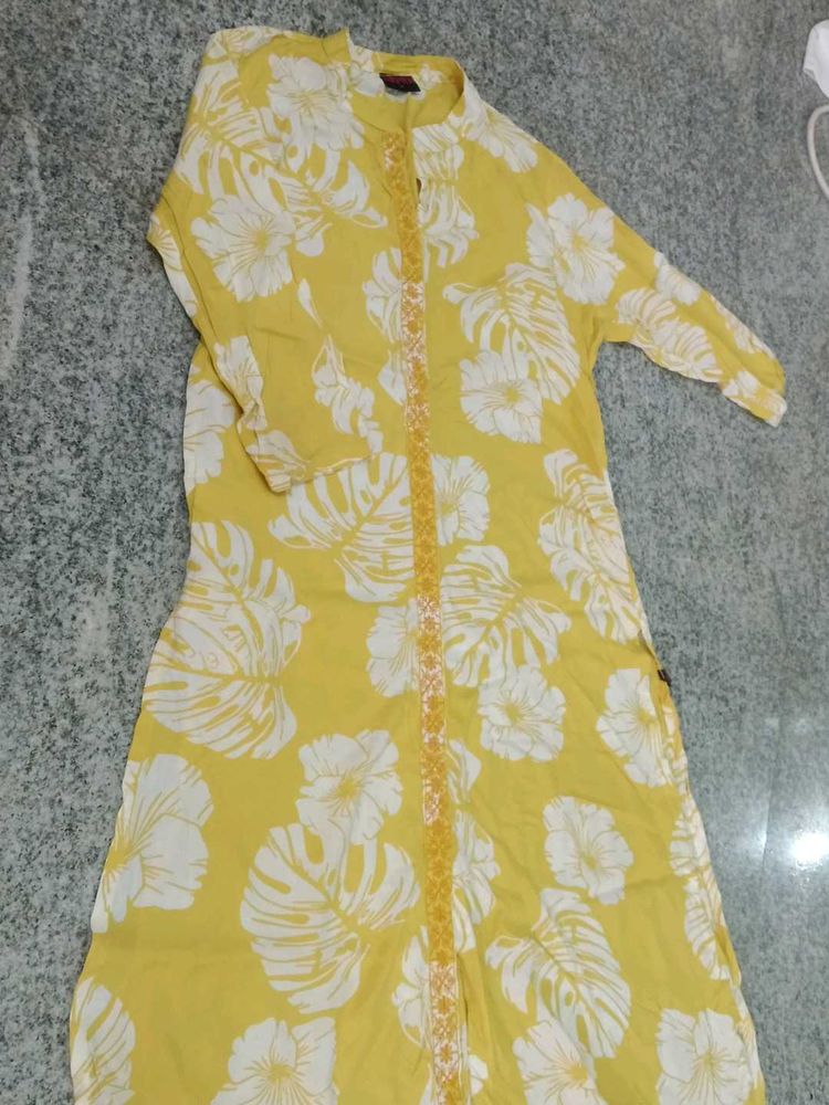 Floral Print Kurta