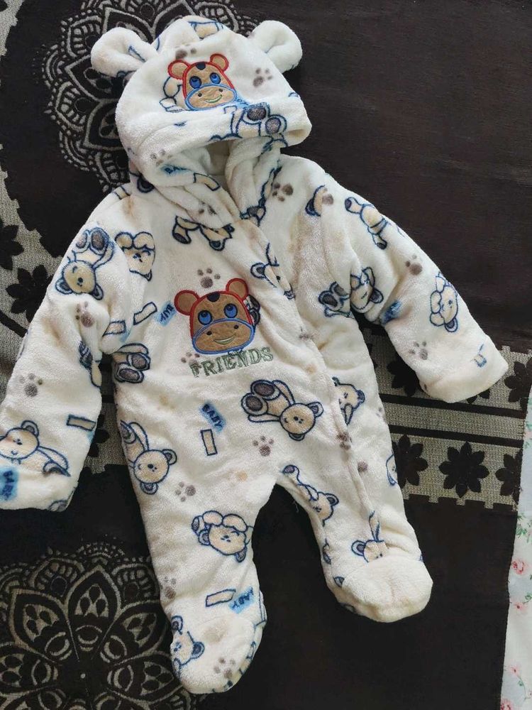 Cozy Teddy Bear Baby Robe