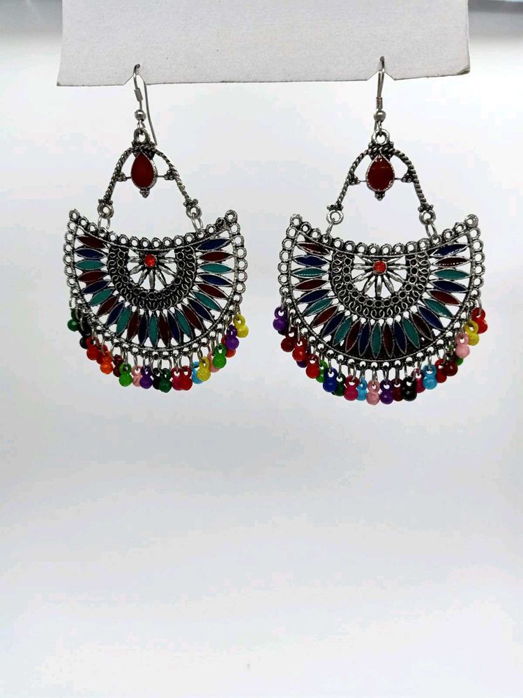 Boho Dangle Multicolor Earrings