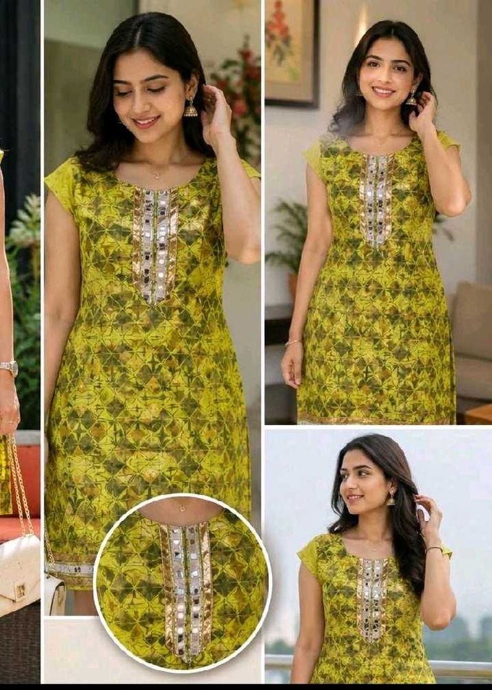 Designer Kurta with Mirror Work