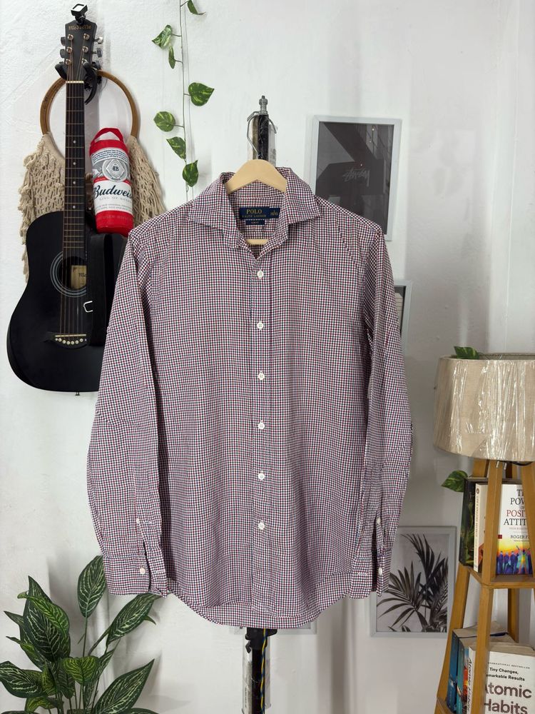 Ralph Lauren check boxy shirt.