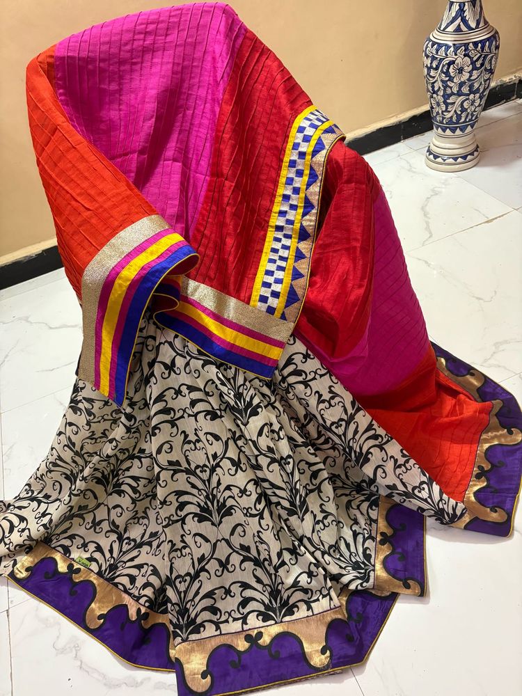designer Cotten silk Ethnic Saree
