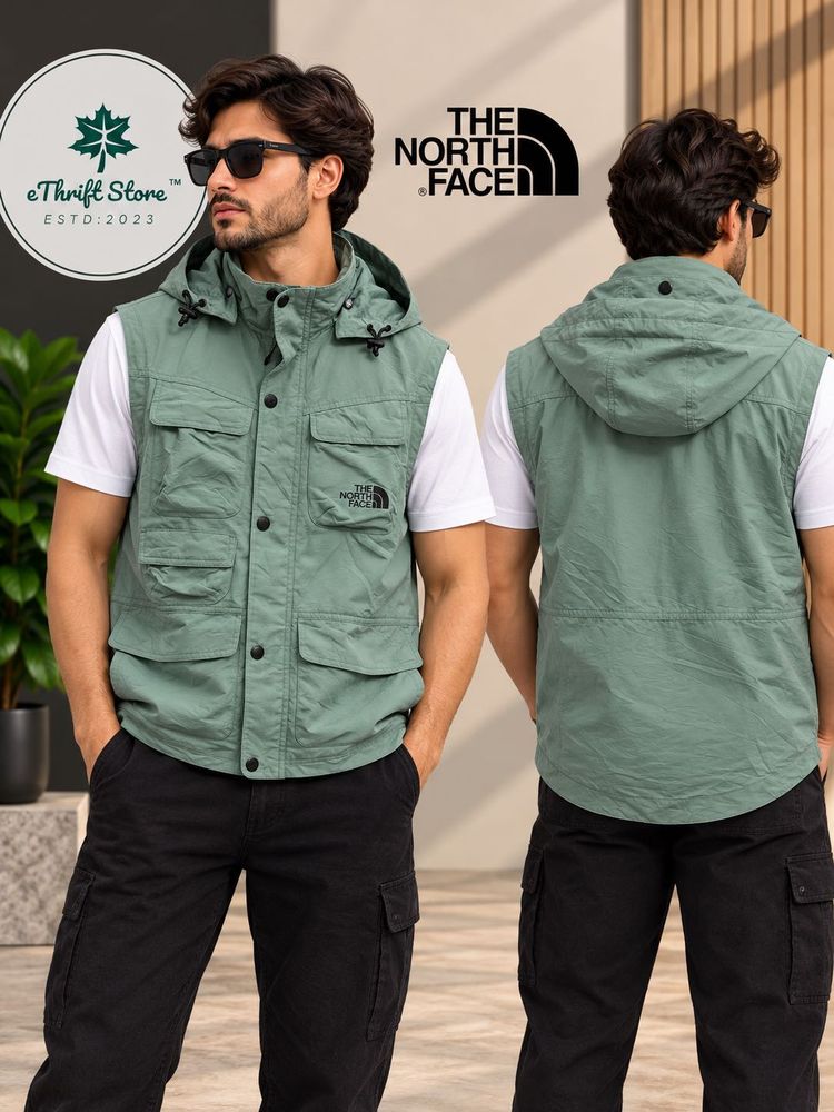 The North Face Teal Utility Hooded Vest