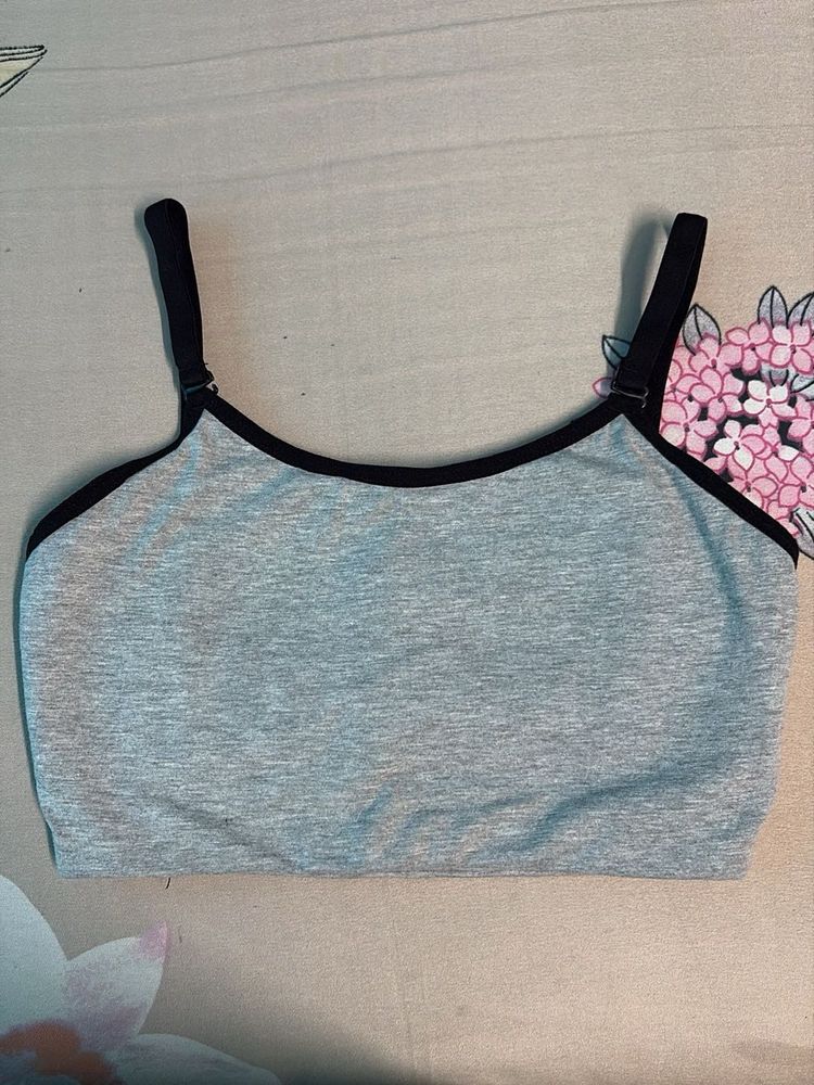 Comfortable Grey Sports Bra