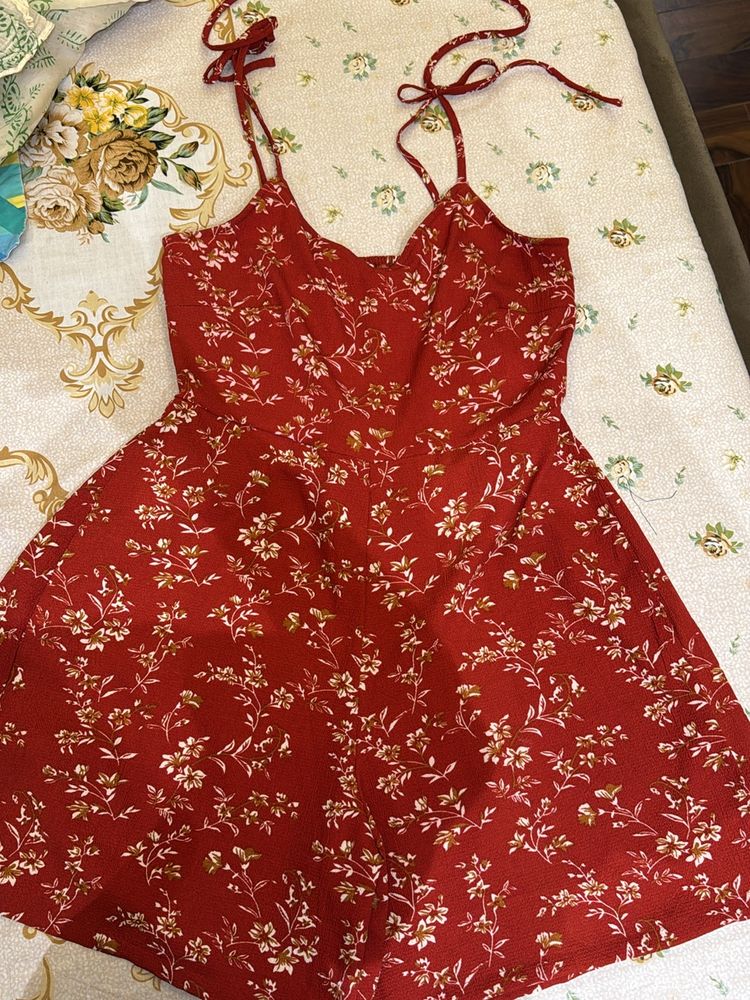 Berrylush Floral Printed Mini Playsuit