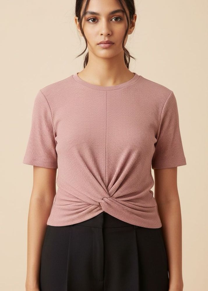 Casual Twist-Front Top